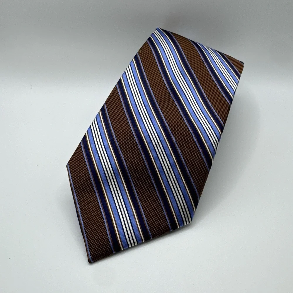 Jos A Bank Signature Collection Multicolor Striped Neck Tie 100% Silk Business
